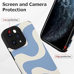 Wlxee Compatible iPhone 11 Pro Max 6.7 "2019 Wave