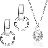 PATIKIL 2 Pcs Bails for Jewelry Making, 12.5mm Pendant Bail Connector Double Bail Clasps for Bracelet Necklace Pendants Dangle Charm DIY Craft, White Gold