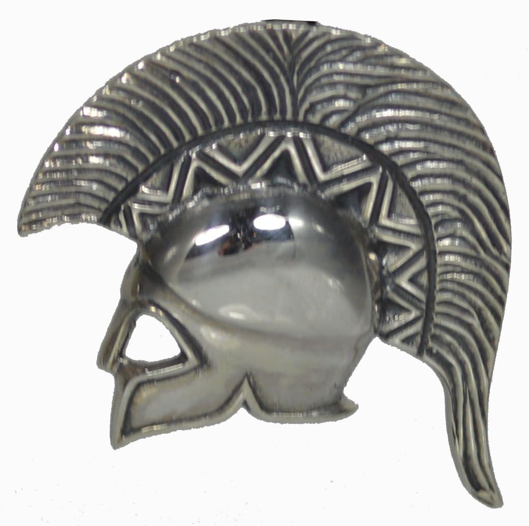 Amazon Com Spartan Helmet Silver Pendant King Leonidas Brooch Pin Ancient Greece Everything Else