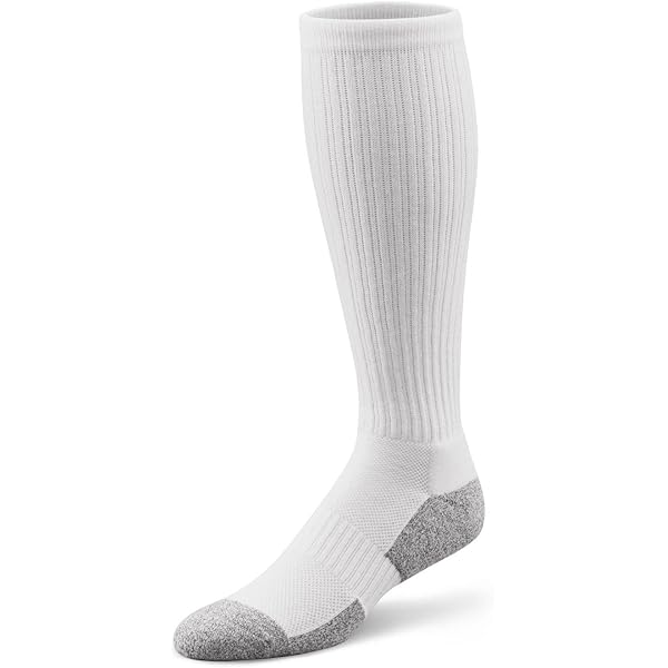 TRU FIT Men's 2-Pack Crew Medi-Socks For Diabetic Comfort In White - Foto 5