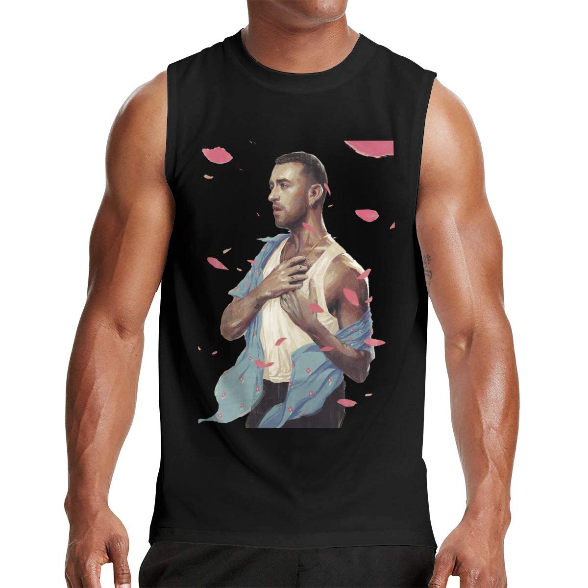 Sam Smith Sleeveless Workout Muscle Bodybuilding T Shirt
