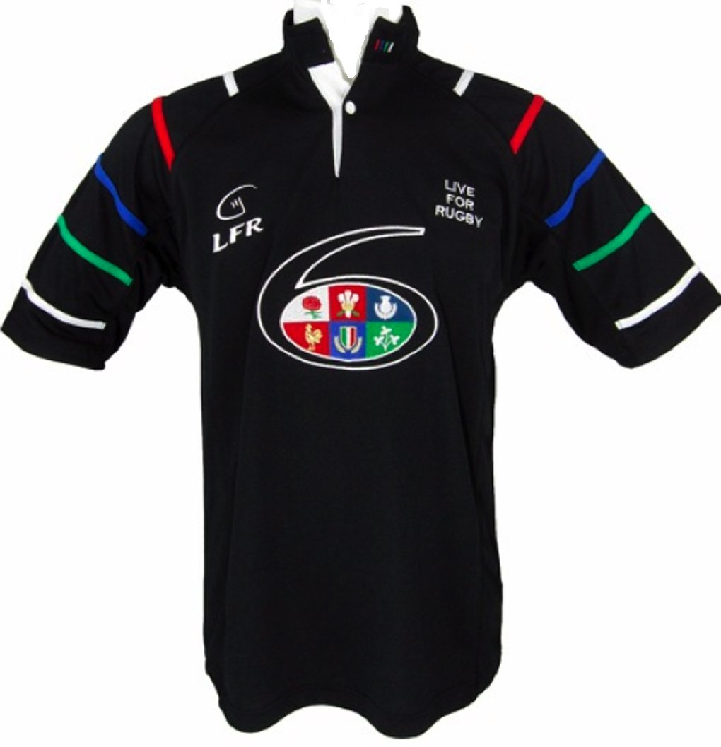 Rugby Nations Breathable Rugby Shirt "By Live For Rugby Sizes XL - 3XL (Large)