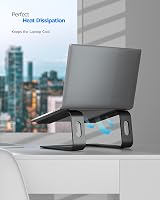 Nulaxy Laptop Stand Aluminum Riser 10-16 Inch Ventilated Black view 3