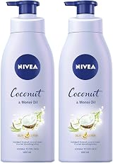 NIVEA Coconut & Monoi Oil In Lotion 400ml Replenishing Body Lotion Pack of 2