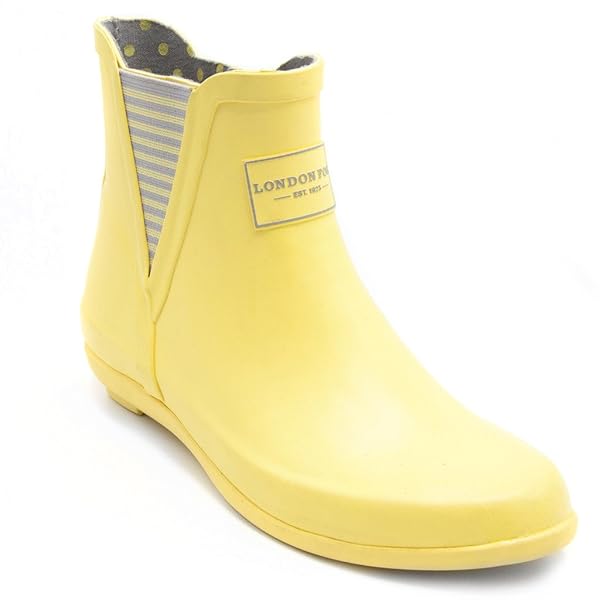 london fog yellow rain boots