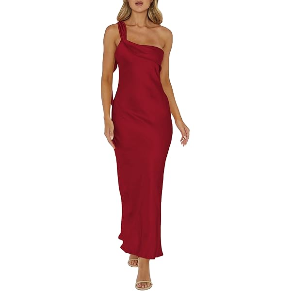 Eliza J Women's One Shoulder Sleeveless Sheath Dress with Bow, red, 12 at  Amazon Women's Clothing store