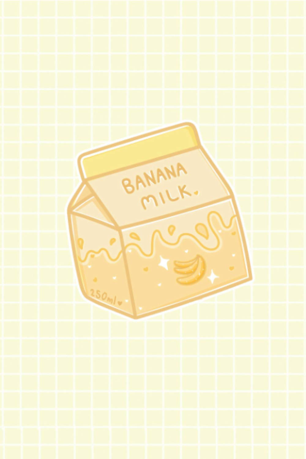 Notebook: Cute Banana Milk Kawaii Korean Japan Stationery Notebook Journal Diary | 6x9" 120 Lined Pages