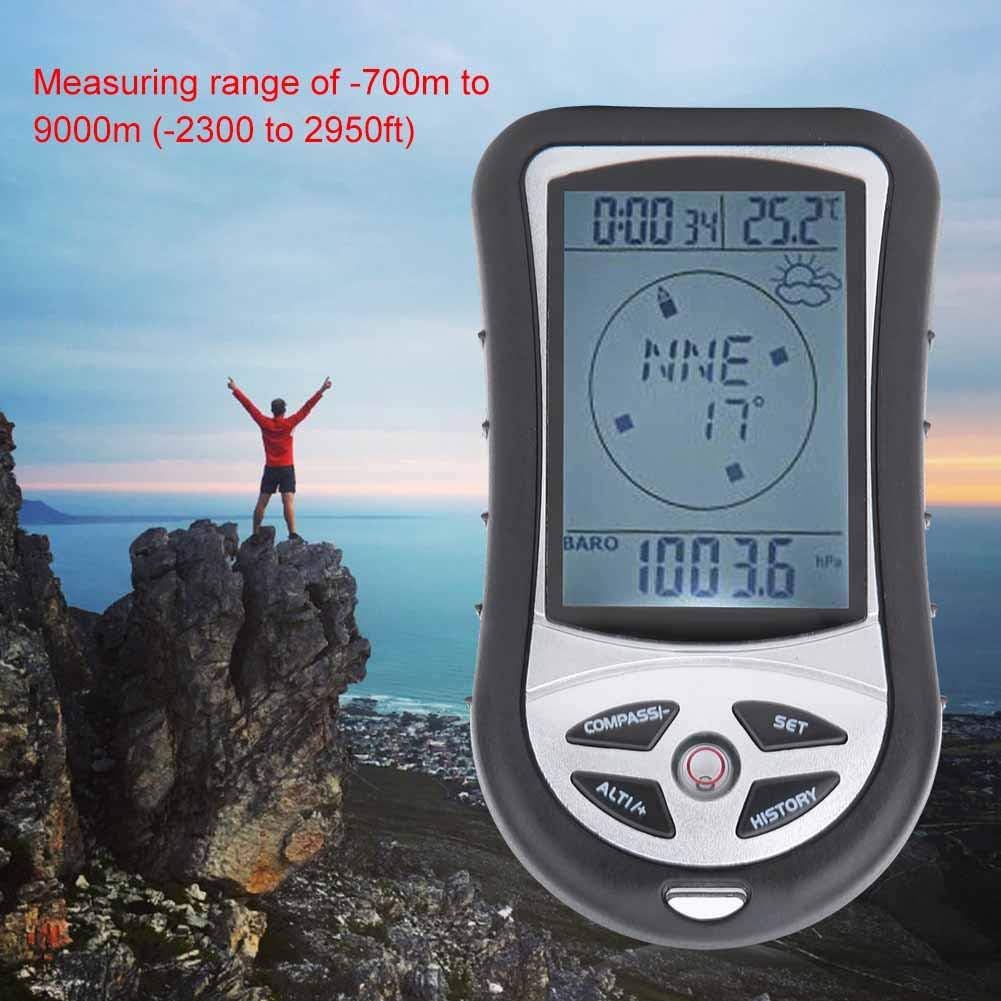 Vbest life 8 In 1 Handheld Altitude Gauge Meter Thermometer Electronic Navigation GPS Compass Weather Forecast Barometer With LED Backlight - Image 4