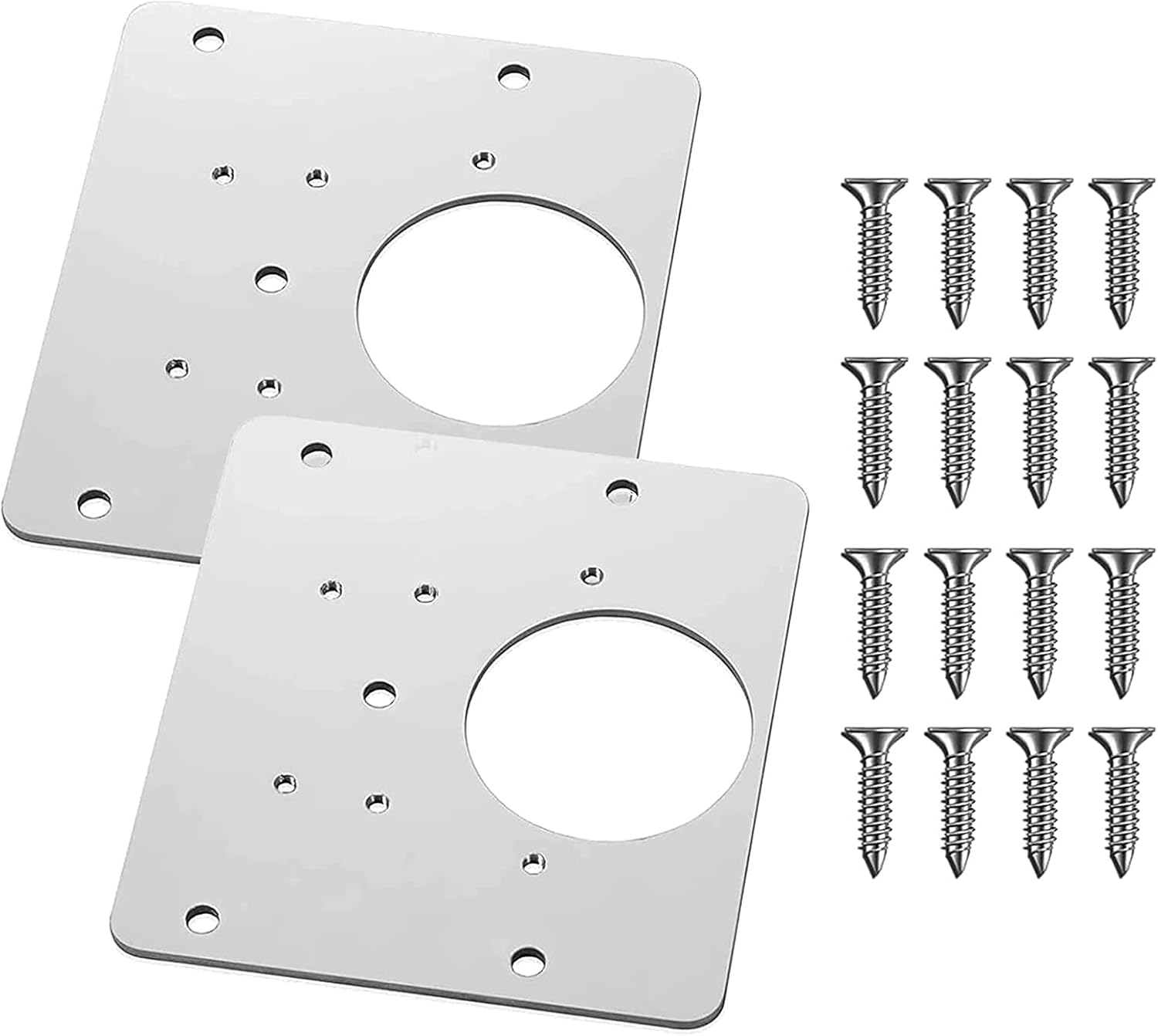 1/2/4 Pcs Hinge Repair Plate, Universal Thicken Stainless Steel