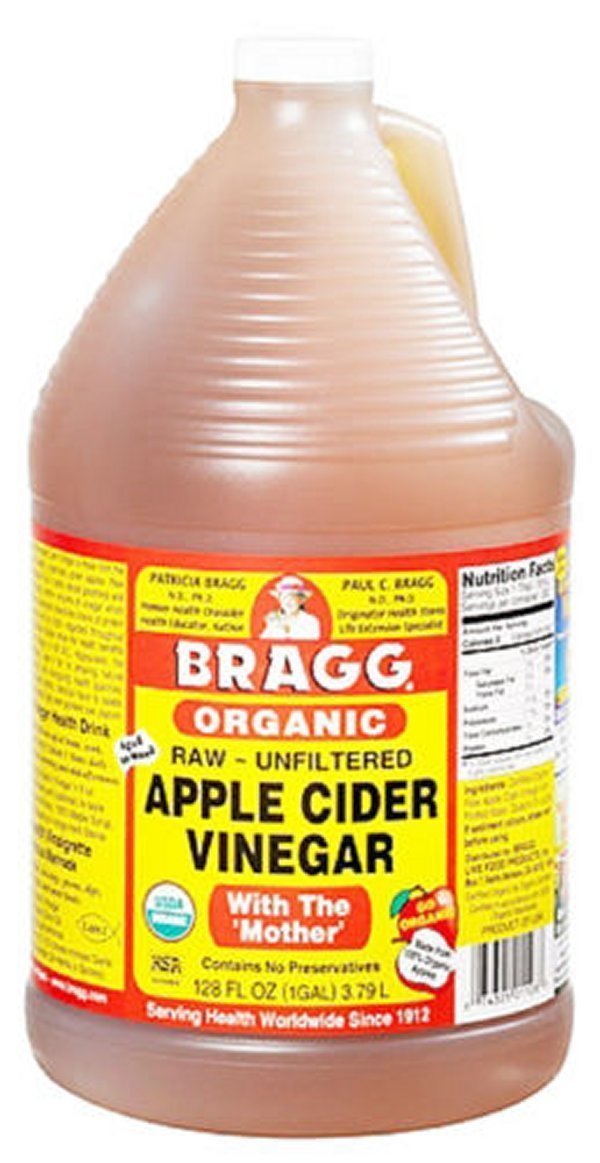 Bragg Organic Raw Unfiltered Apple Cider Vinegar with The Mother, 128