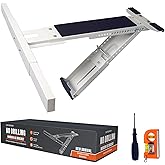 CAT SO RICH No Drill Window AC Bracket, Single Arm Support for Small Windows, Holds Up to 165 lbs, Adjustable Indoor Installation for Window Air Conditioners