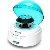 ONiLAB Scientific Mini Centrifuge 7000RPM,2680 x g RCF, Lab Benchtop Centrifuge with 2 Rotors for 8 x 0.2/0.5/1.5/2.0ml and 0.2mL&times;32 PCR Strips, Low Noise&le;45dB, 100-240V,Green lid(ONLY for MICROTUBES)
