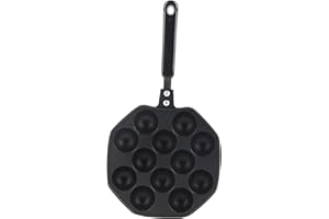 Aebleskiver Pan, Takoyaki Pan Takoyaki Maker Aluminum Ebelskiver Nonstick Aebleskiver Black Pancake Aluminum Non Stick Coatin