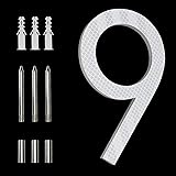 8 Inch Reflective Modern House Numbers For