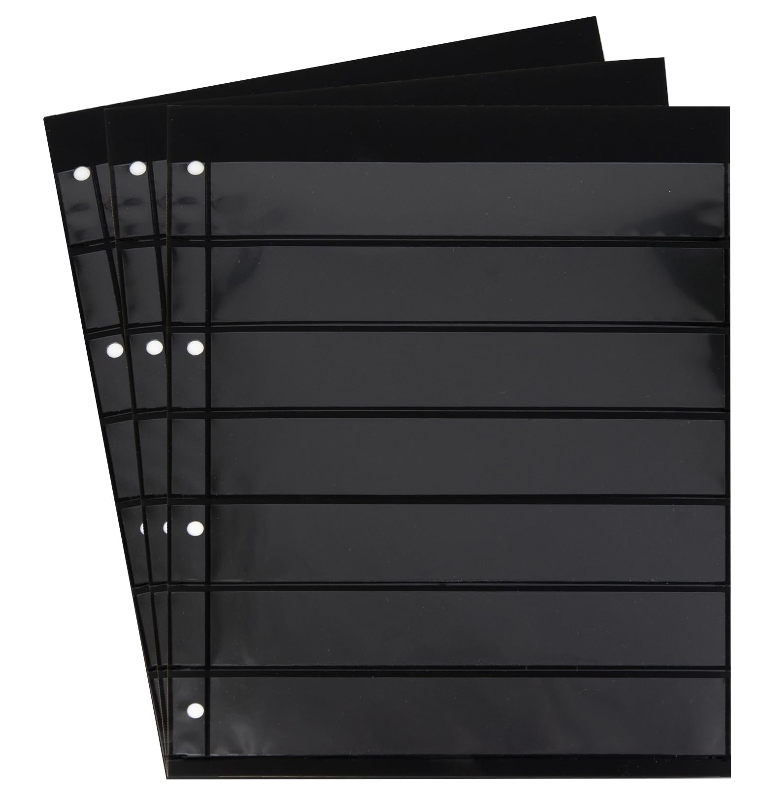 10 Prophila double-sided stocksheets, 7-way division, 7 pockets