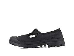 PALLADIUM WOMENS PAMPA WASHED MARY JANE, BLACK, 7