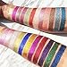 24 Color Professional Pressed Glitter Diamond Mineral Shimmery Glitter Eyeshadow Palette Waterproof & Long-Lasting