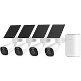 REOLINK 4K Solar Security Camera Wireless Outdoor 2.4/5GHz WiFi, 4 Cam Kit | 8MP Color Night Vision, Solar-Powered, Smart Detection, Encrypted 1 Year Local Storage, No Subscriptions, IP66 Waterproof