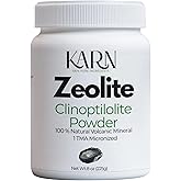 Zeolite Powder | 8 oz (225gr) | Ultra FINE Less-Than 1 µm | Clinoptilolite 95% | 3X Activated | Pure Powder