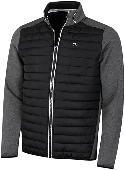 Calvin Klein Hybrid Jacket Charcoal Black L Mens