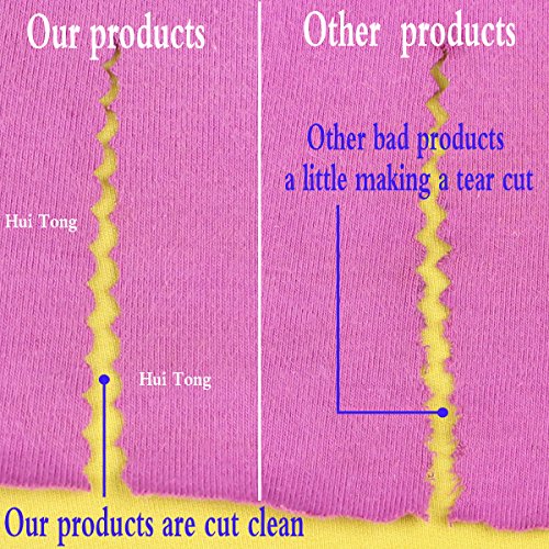 Hui Tong fabric pinking shears, sewing scissors ,Pinking Shears, pinking scissors,(5mm scalloped, Orange)