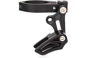 Bicycle Single disc Chain Guide Kit, Wear Adjustable Clamp Resistant Chain Guide, Black Mountain Bike Guide Protector Tooth S