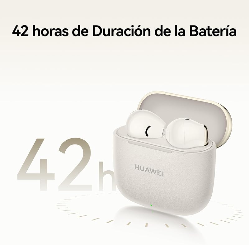 Os brindes da huawei são 3 fones de ouvido sem fio, 42 horas de bateria, leve e compacto, carregamento rápido de 10 minutos, conexão mais fácil, conexão bluetooth robusta 5.4, ip54, preto