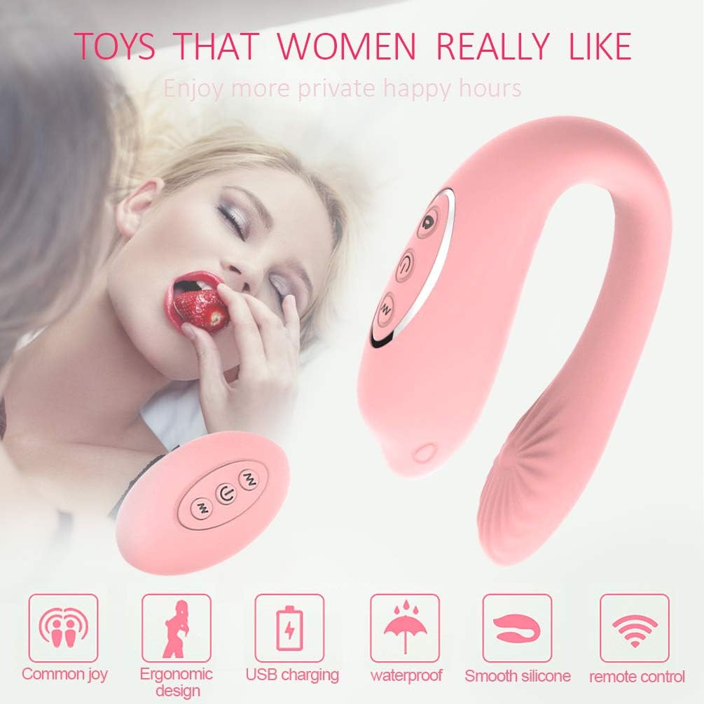 Wireless U Shape Couple Love Stimulation Remote Control Strong Patterns Handsfree Sucking Toy USB Rechargeable Waterproof Wand for Sore Back Foot Neck Leg Waterproof