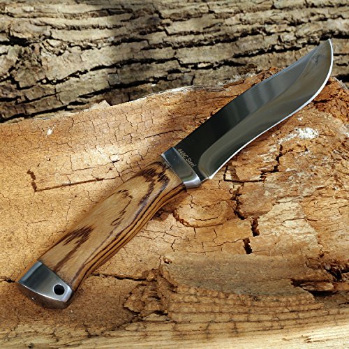 Large Fixed Blade Hunting Knife Fix Knife with Wood Handle 440C