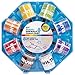 RoseArt Washable Sidewalk Driveway Chalk Paint Color Wheel, with 8 Fun Colors and 8 Foam Brushes