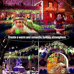 Christmas Lights Outdoor Decorations 1216 LED 99ft