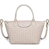 Waiyqju Braided Luxury Women's Leather Tote Top Handle Age Elegant Large Capacity Travel Day Crossbody Bag