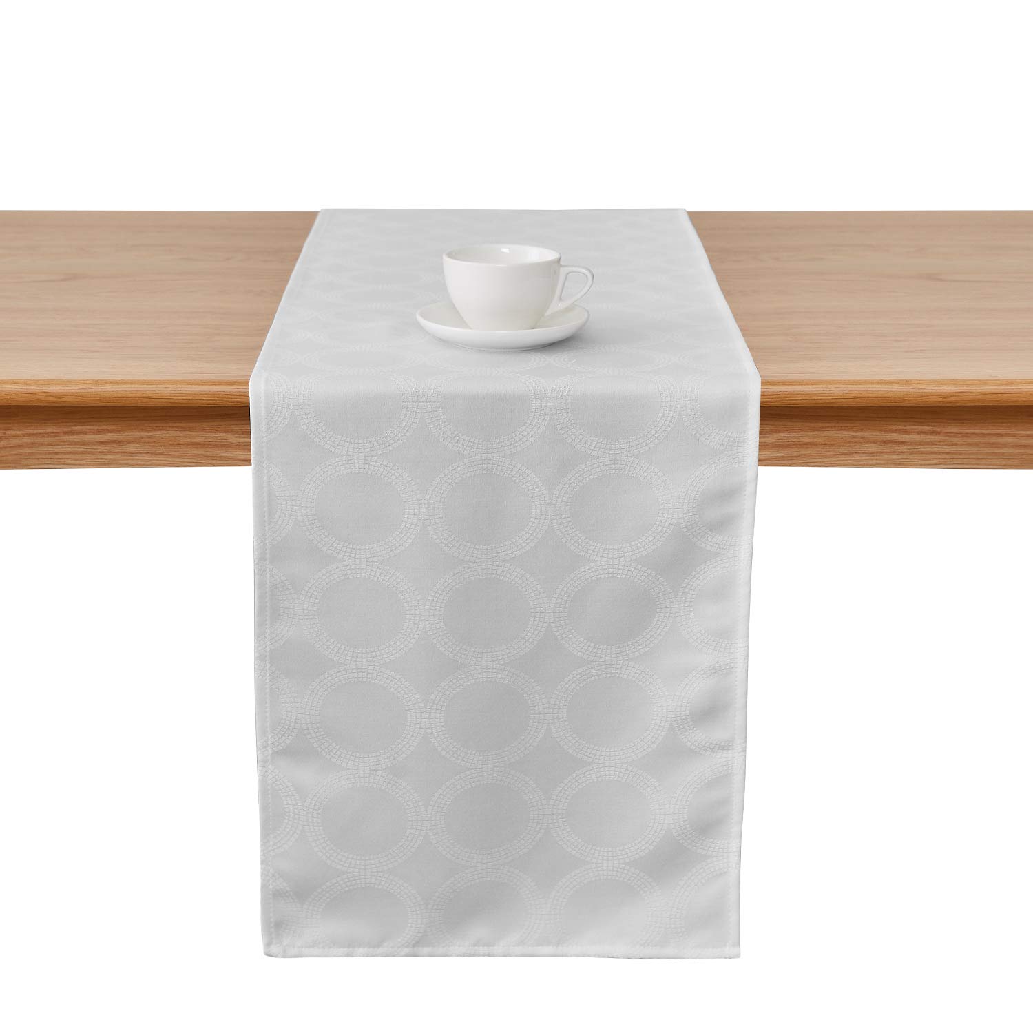 Best table runner jacquard black
