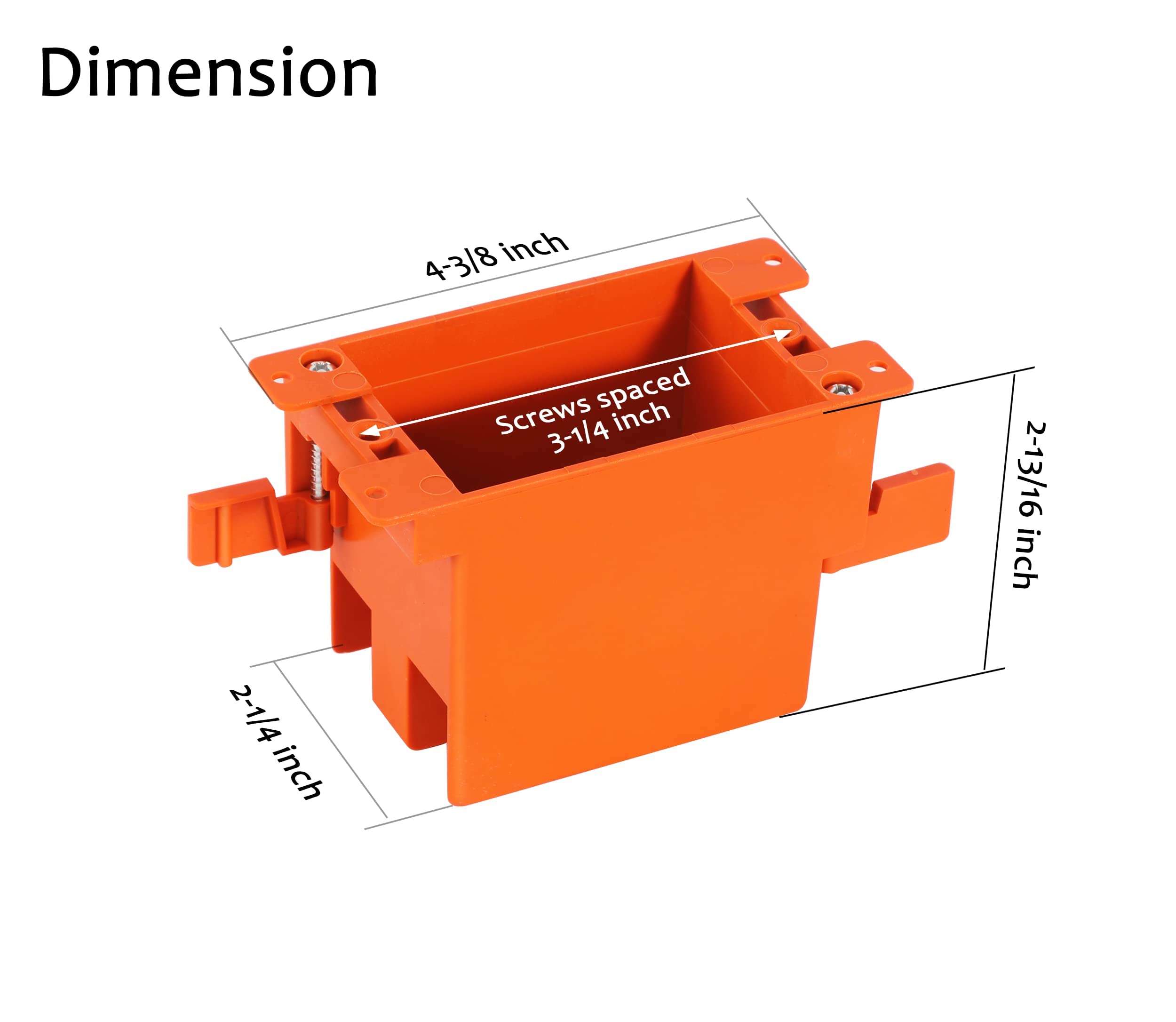 3 Pack] CLOUDY BAY Two Gang Electrical Outlet Box