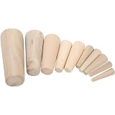 Marine Thru Hull Wood Plug Emergency Tapered Soft Plugs, 10Pcs Conical Boat Drain Prevent Plug Set, Drain Stopper Plugs Kit for Boats Yachts Marines Ships, Emergency Wooden Plug