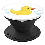 Rubber Ducky Loves Taking A Bubble Bath
