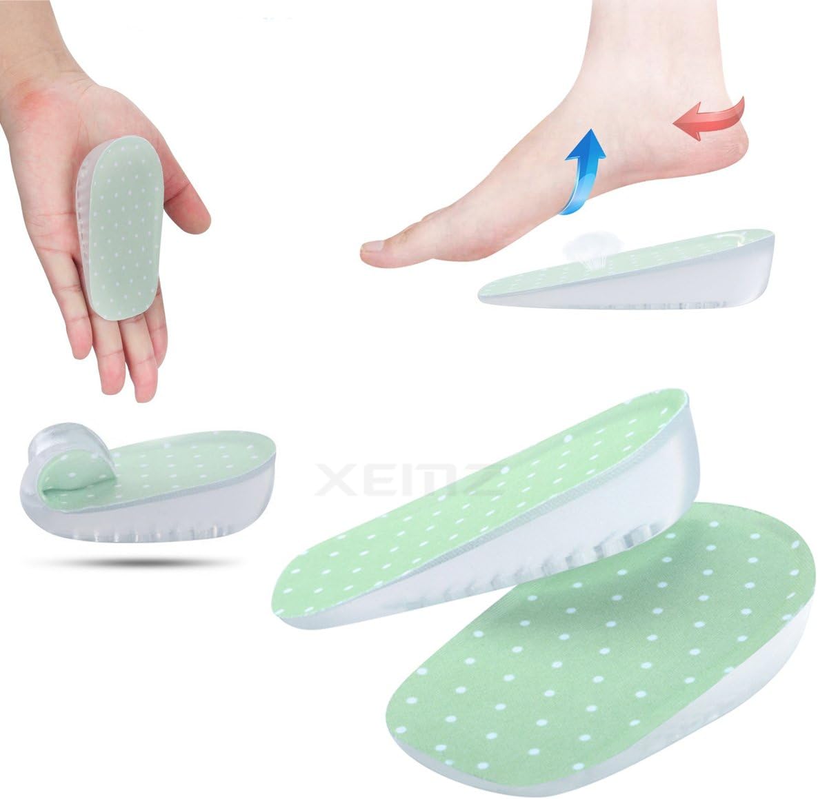 Gel Shoes Insoles Lift, Heels Lift Protector Inserts, Heel