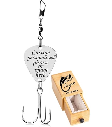 engraved fishing hooks Amazon.com: Personalized Birthday Gifts for Men, Customized Funny Engraved  Fishing Lures Kit with Gifts Box, Freshwater Saltwater Fishing Hooks Fishing  Gifts for Husband, Father, Grandpa : Sports & Outdoors
