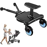 Universal Stroller Board with Detachable Seat,Stroller Glider Board Suitable for Most Brands of Strollers, Holds Children Up 
