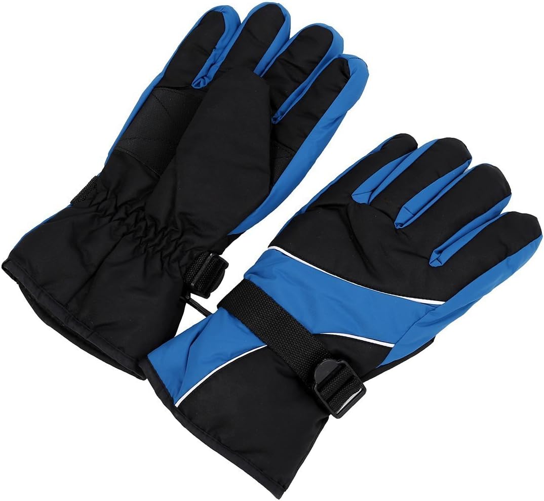 TOOGOO Men Ski Gloves Thermal Waterproof For Winter Outdoor Sports Snowboard (Sky Blue)