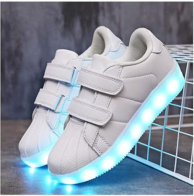 miarui concha zapatos led para ninos