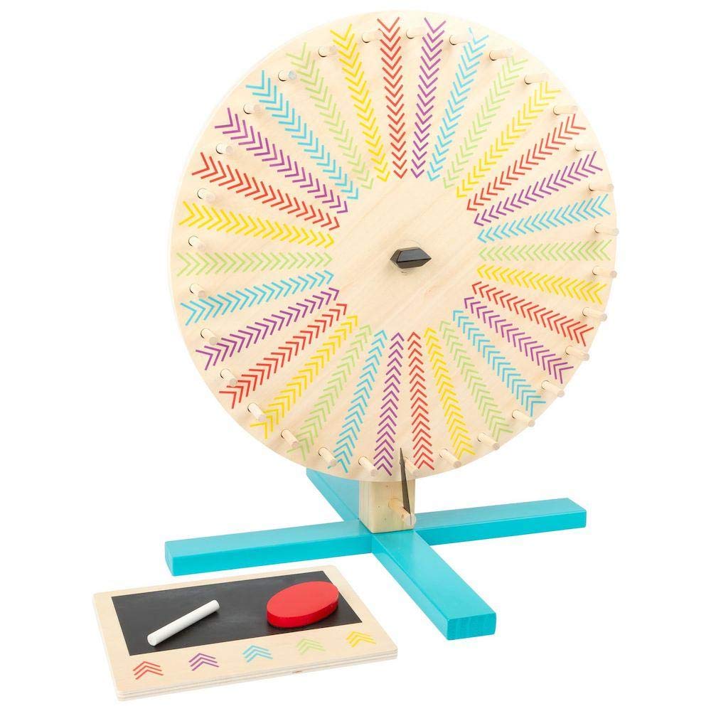Certifiee Fsc 100 Multicolore Small Foot Roue De Fortune Active En Bois Avec Petit Tableau Pour Les Equipes Et Les Points Jouets Toboggans D Interieur Et Structures De Jeux Commerce Industrie Et