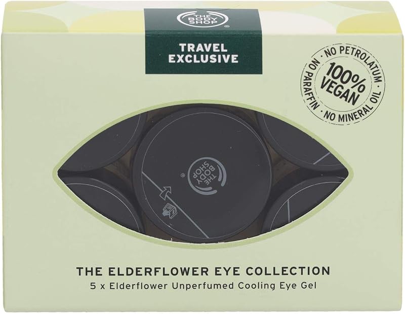 The Body Shop Elderflower Eye Gel Collection 5 Vegan Cooling Unperfumed Travel