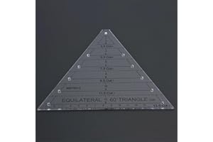 Acrylic Ruler, High Transparency Original Scale Tailor Maker with Stop Stitching Point for Quilting and Sewing
