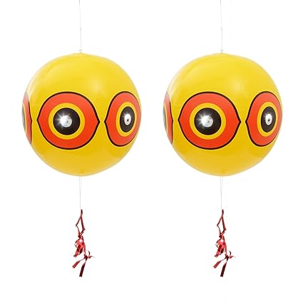Gardigo Vogelfrei Ballon 2er Set, Vogelscheuche, Vogelschreck, Vogelabwehr