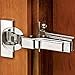 Blum CLIP top BLUMOTION Soft-Close Hinges, 110 degree, Self closing, Face Frame, with Mounting Plates (Inset - 2 pack)