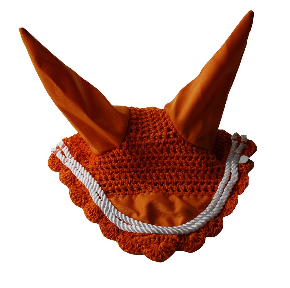 Rhinegold Fly Veil/Noise Muffler-Full-Tangerine — image 1