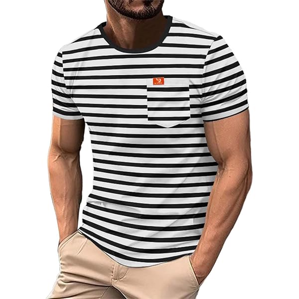 T-shirt carte Homme TRICOT RAYE