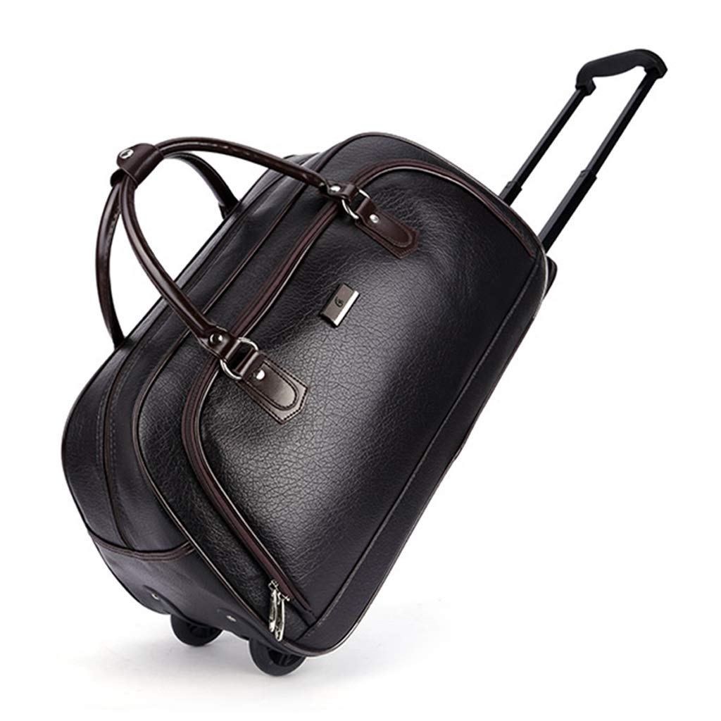 leather rolling duffle bag