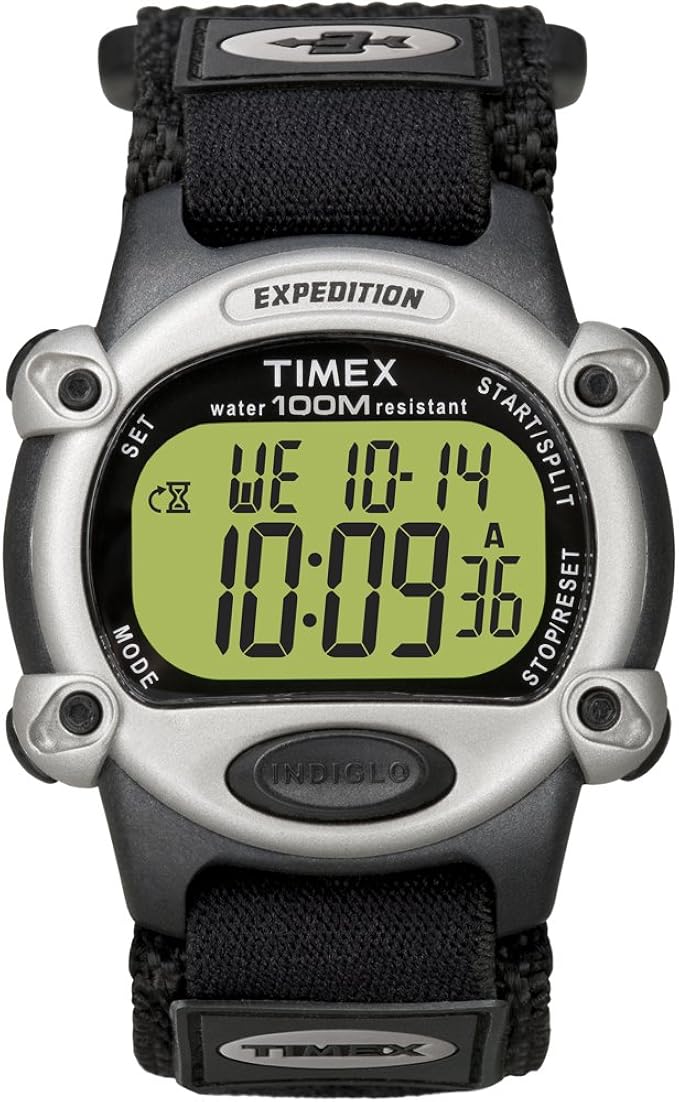 Timex Unisex T77761CS Expedition Chrono Alarm Timer Velcro Strap Timex